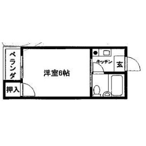 1K Mansion in Hiranonishi - Osaka-shi Hirano-ku Floorplan