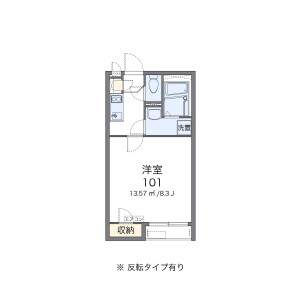 1K Apartment in Higashicho - Nishitokyo-shi Floorplan