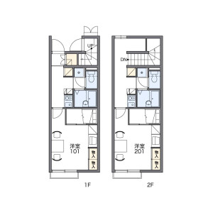 1K Apartment in Kusagawa - Sakura-shi Floorplan