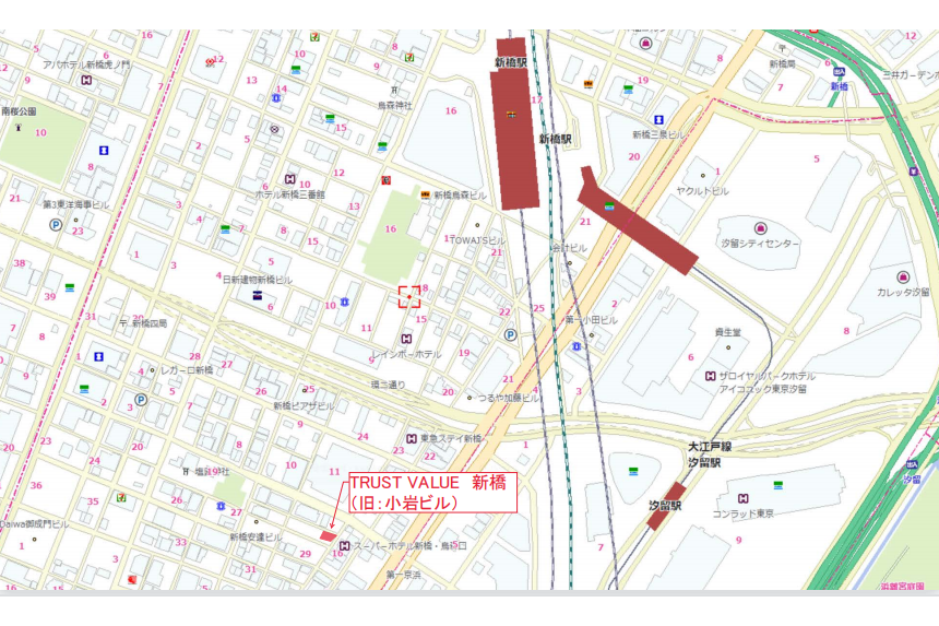 Whole Building Apartment to Buy in Minato-ku Map