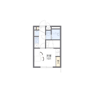 1K Apartment in Shikahama - Adachi-ku Floorplan