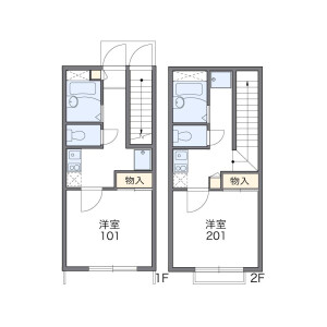 1K Apartment in Nakahara - Mitaka-shi Floorplan