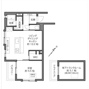 1LDK {building type} in Sasazuka - Shibuya-ku Floorplan