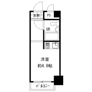 1K Mansion in Omiya - Osaka-shi Asahi-ku Floorplan