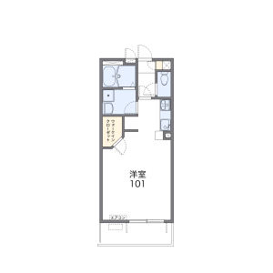 1K Mansion in Mutsumi - Matsudo-shi Floorplan