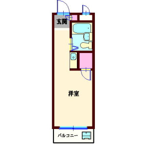 1R {building type} in Sanno - Ota-ku Floorplan