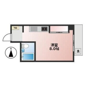 1R Mansion in Kitashinjuku - Shinjuku-ku Floorplan