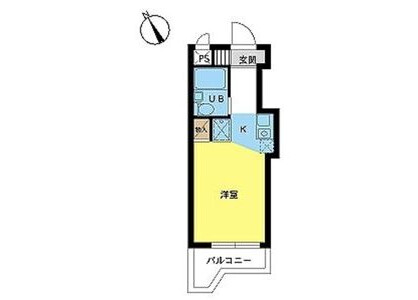 1R Apartment to Rent in Yokohama-shi Kohoku-ku Floorplan