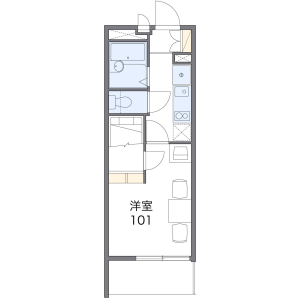 1K Mansion in Nakaaoki - Kawaguchi-shi Floorplan