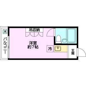 1R Mansion in Minamidai - Nakano-ku Floorplan