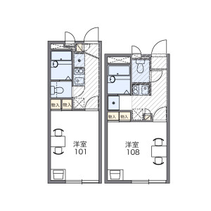 1K Apartment in Hanakoganei - Kodaira-shi Floorplan
