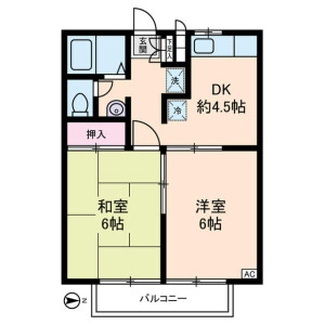 2DK Apartment in Miharadai - Nerima-ku Floorplan