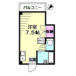 1R Mansion in Minamisengencho - Yokohama-shi Nishi-ku Floorplan