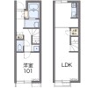1LDK Apartment to Rent in Tokorozawa-shi Floorplan