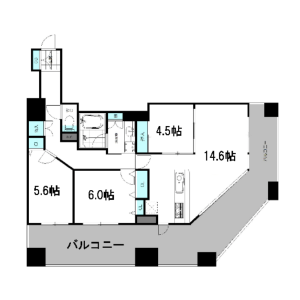 3LDK Mansion in Minamiichioka - Osaka-shi Minato-ku Floorplan