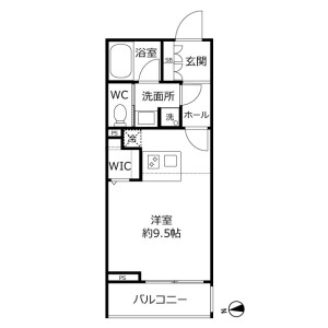 1K Mansion in Kotobashi - Sumida-ku Floorplan