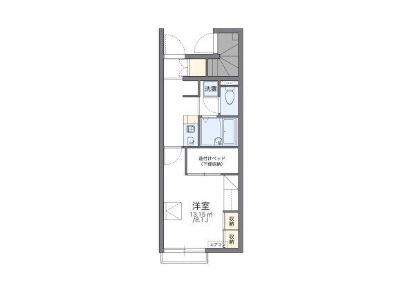 1K Apartment to Rent in Midori-shi Floorplan