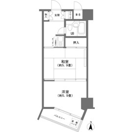 2K {building type} in Kusatsu - Agatsuma-gun Kusatsu-machi Floorplan