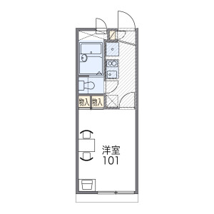 1K Apartment in Oji - Kaizuka-shi Floorplan