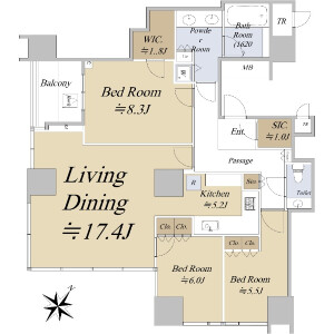 3LDK {building type} in Osaki - Shinagawa-ku Floorplan