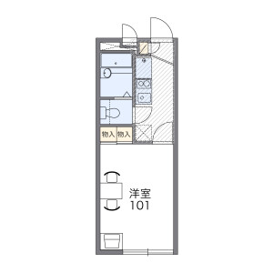 1K Mansion in Suminoe - Osaka-shi Suminoe-ku Floorplan