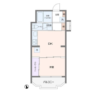 1DK Mansion in Oyama nishicho - Itabashi-ku Floorplan