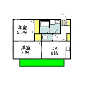 2DK Mansion in Komatsu - Osaka-shi Higashiyodogawa-ku Floorplan