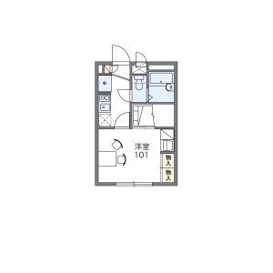 1K Mansion in Higashitakasagocho - Saitama-shi Urawa-ku Floorplan