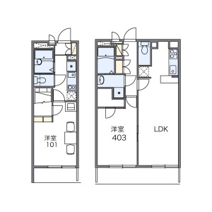 1K Mansion in Higashisumida - Sumida-ku Floorplan