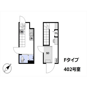 1R Mansion in Nishishinagawa - Shinagawa-ku Floorplan