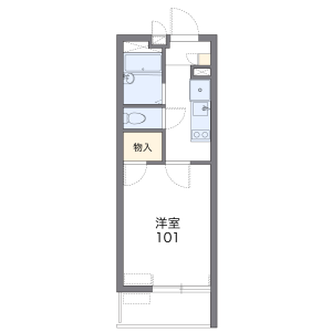 1K Mansion in Magamoto - Saitama-shi Minami-ku Floorplan