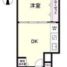 1DK Apartment to Buy in Shinagawa-ku Floorplan