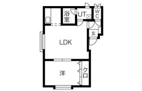 1LDK Apartment in Kikusuimotomachi 8-jo - Sapporo-shi Shiroishi-ku