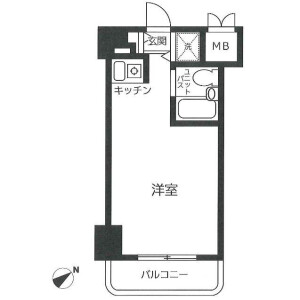 1R Mansion in Ikebukuro (2-4-chome) - Toshima-ku Floorplan