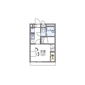 1K Apartment in Wakamatsucho - Tondabayashi-shi Floorplan