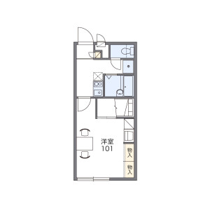 1K Apartment in Yomogisawa - Kofu-shi Floorplan