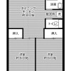 2DKマンション - 堺市南区賃貸 間取り