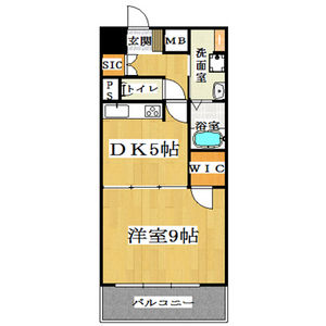 1LDK Mansion in Shimanochi - Osaka-shi Chuo-ku Floorplan