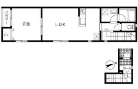 1LDK Apartment in Tairamachi - Meguro-ku