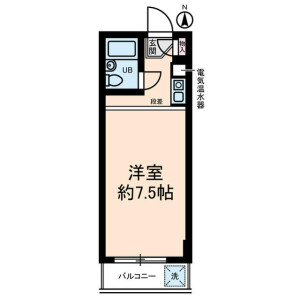 1R Mansion in Komone - Itabashi-ku Floorplan