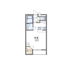 1K Apartment in Komahayashimotomachi - Fujimino-shi Floorplan