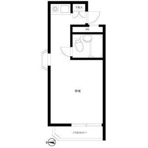1R Mansion in Sangenjaya - Setagaya-ku Floorplan