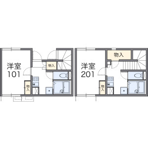 1K Apartment in Nagaihigashi - Osaka-shi Sumiyoshi-ku Floorplan
