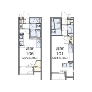 1R Apartment in Yoshidacho - Yokohama-shi Totsuka-ku Floorplan