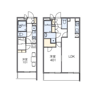 1K Apartment in Minamirokugo - Ota-ku Floorplan