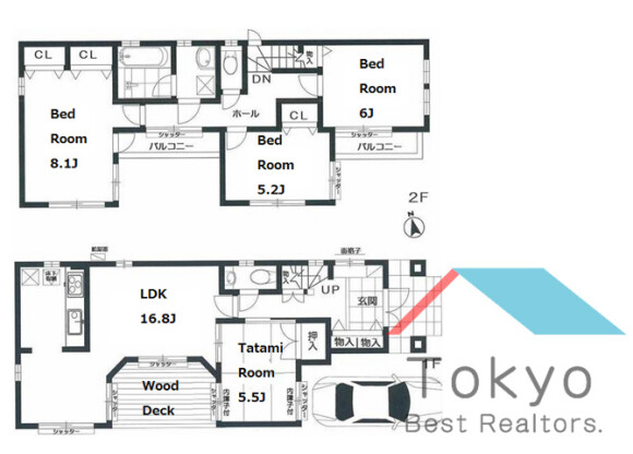 4LDK House to Rent in Nerima-ku Floorplan
