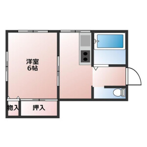 1K Apartment in Hirai - Edogawa-ku Floorplan