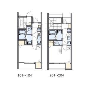 1K Apartment in Jingikancho - Nishinomiya-shi Floorplan