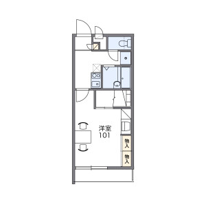 1K Apartment in Mukogawacho - Amagasaki-shi Floorplan
