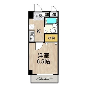 1K Mansion in Oyodokita - Osaka-shi Kita-ku Floorplan